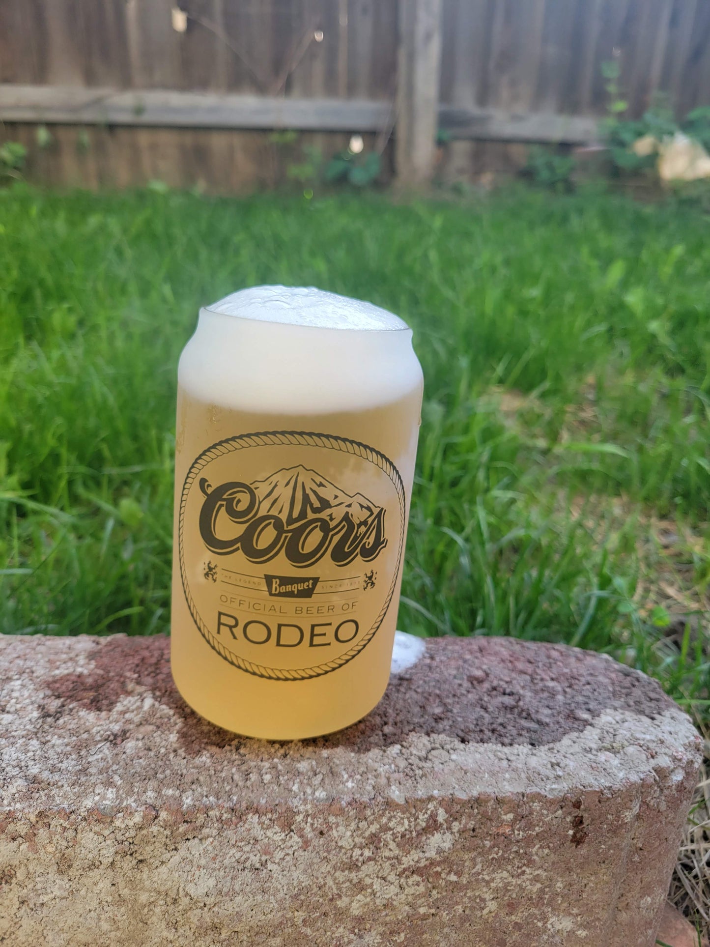 12oz Frosted Beer Glass