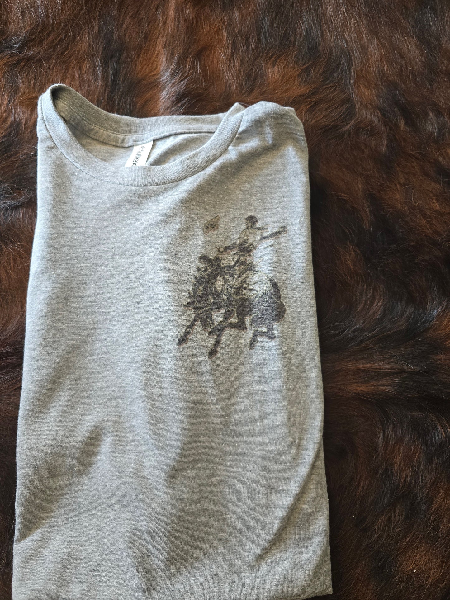 "Coors Cowboy" Gray Tee