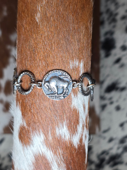 Buffalo Coin Bracelet