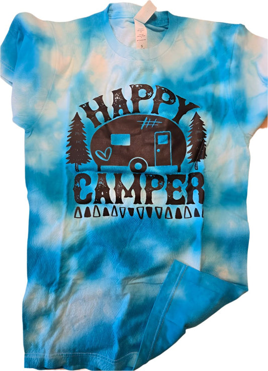 Happy Camper Ice Dyed T-shirt