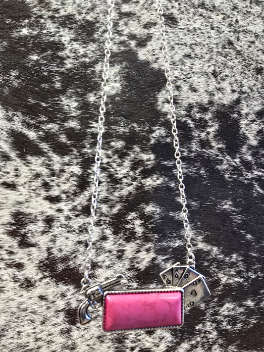 Pink Bar Necklace