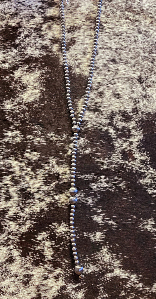 Silver Bead Necklace